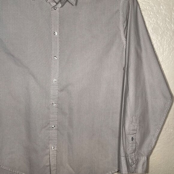 Tranquility & Mayhem 3XL Dress Shirt Geometric LS Roll-tab Button-Up Plus Size - Picture 8 of 16